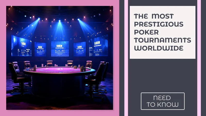 The Most Prestigious Poker Tournaments Worldwide